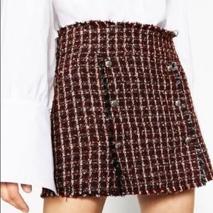 Zara tweed skirt